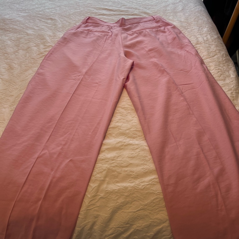 Zara Soft Pink Wide Leg Pants